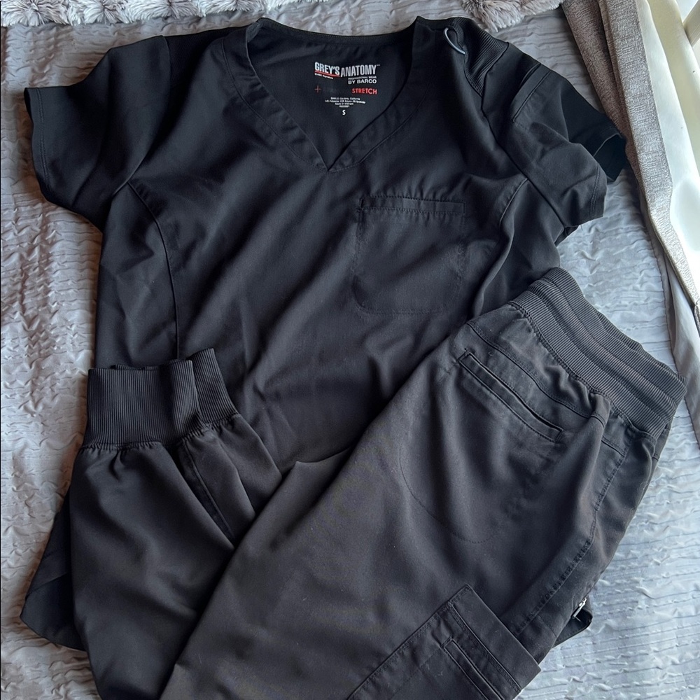 Grey's Anatomy black Scrub set